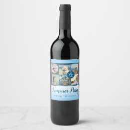 Make Your Own Instagram Grid Summer Photo Collage Wine Label