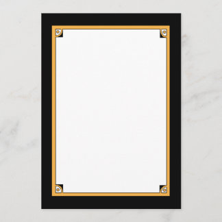 Make Your Own Invitations - Black & White & Gold