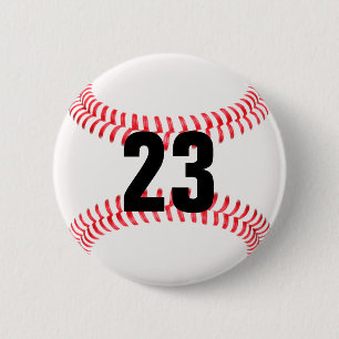 Make Your Own Jersey Number Baseball Button