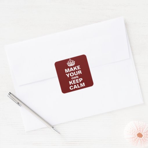 Make Your Own Keep Calm and Carry On Stickers | Zazzle