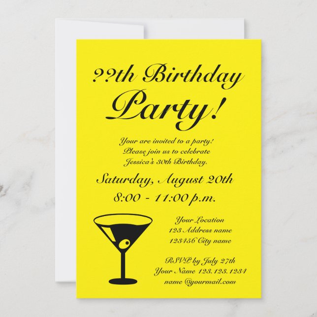 Make your own Keep calm Birthday invitations (Front)