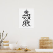 Make your own keep calm - black poster (Kitchen)