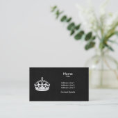 Make Your Own Keep Calm Business Card (Standing Front)