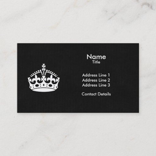 Customizable Make Your Own Keep Calm Business Card