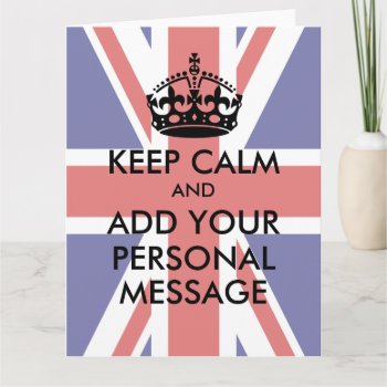 Make Your Own Keep Calm Greeting Card by Hakonart at Zazzle