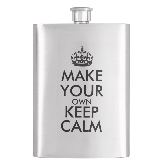 Make your own keep calm hip flask (Front)