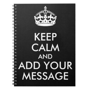 Make Your Own Keep Calm Spiral Book by Hakonart at Zazzle