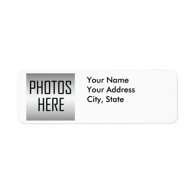 make your own labels custom photos (Front)
