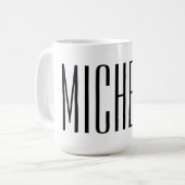 Make your own large personalized name coffee mugs (Front Left)