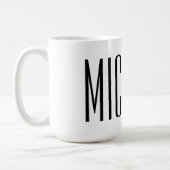 Make your own large personalized name coffee mugs (Left)