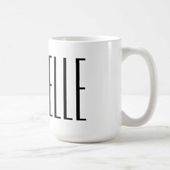 Make your own large personalized name coffee mugs (Right)