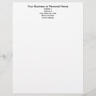 Make your own letterhead, letterhead template