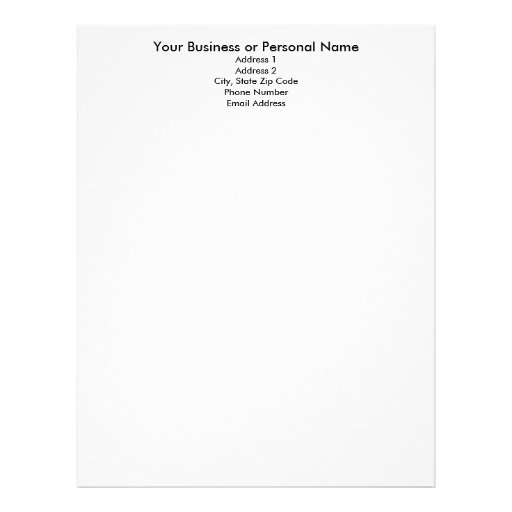 Make your own letterhead, letterhead template on PopScreen