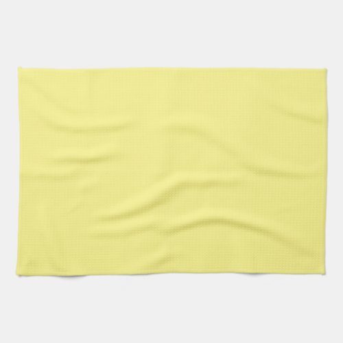 Make Your Own Light Yellow Solid Color Blank Kitchen Towel