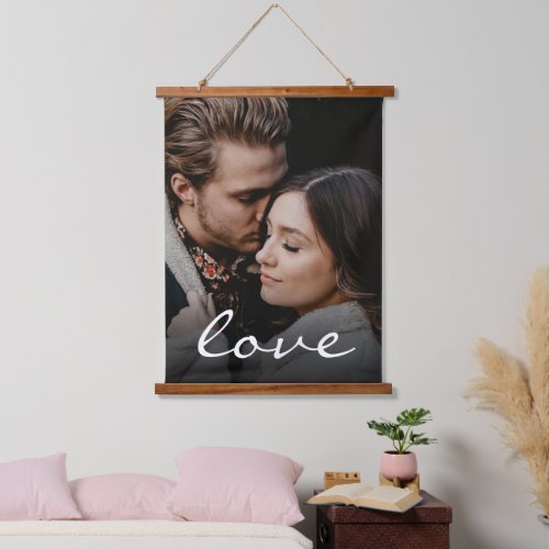 Make Your Own  Love Script Custom Photo Hanging Tapestry