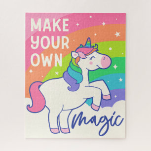 Make Your Own Magic Cute Unicorn Jigsaw Puzzle