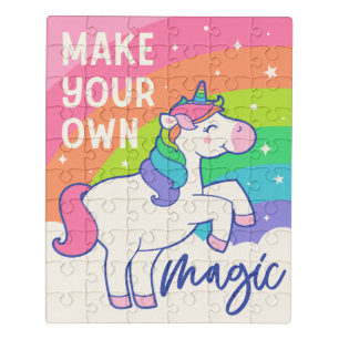Make Your Own Magic Cute Unicorn Jigsaw Puzzle
