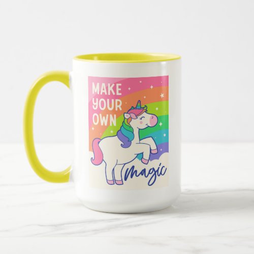 Make Your Own Magic  Cute Unicorn Mug