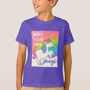 Make Your Own Magic   Cute Unicorn T-Shirt