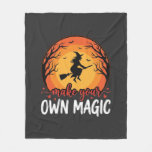 Make Your Own Magic Witch Halloween Design_1 Fleece Blanket