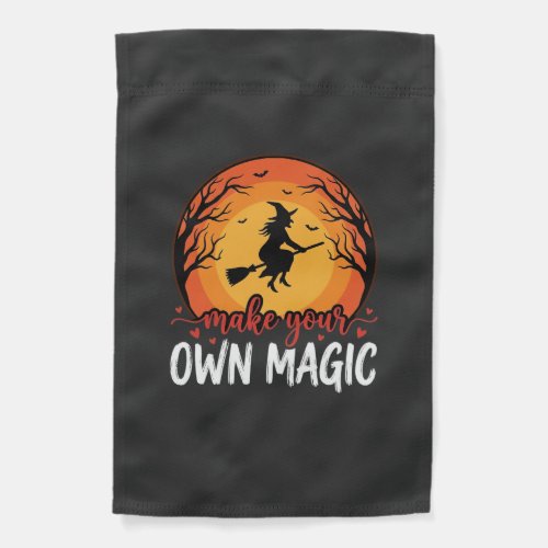Make Your Own Magic Witch Halloween Design_1 Garden Flag