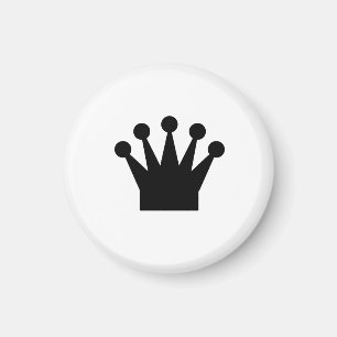 Make your own magnetic chess pieces - Black Queen Magnet