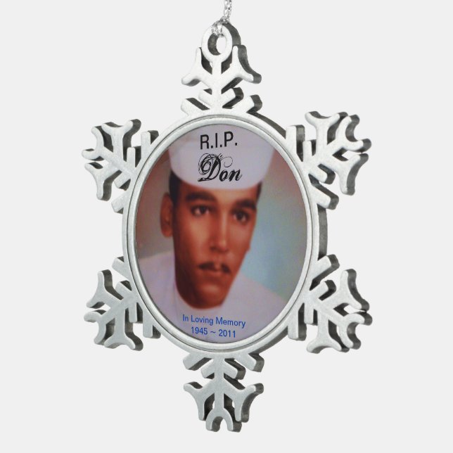 Make your own Memory Snowflake Ornament (Right)