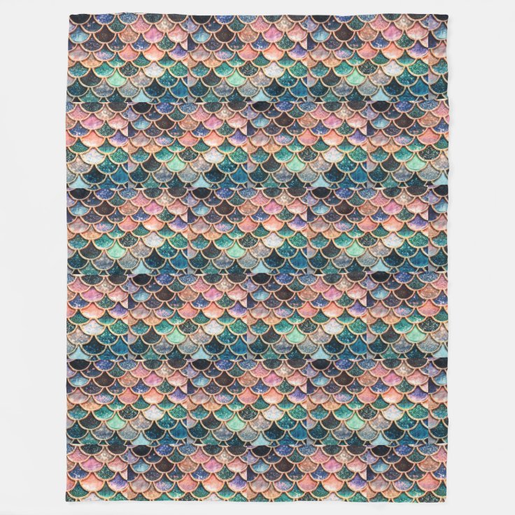 Make your own Mermaid scales Blanket Zazzle
