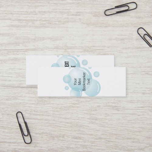 Make your own mini bookmarker card for book reader