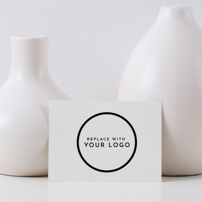 Make Your Own Minimal Modern & Round Business Logo Rubber Stamp (Creator Uploaded)