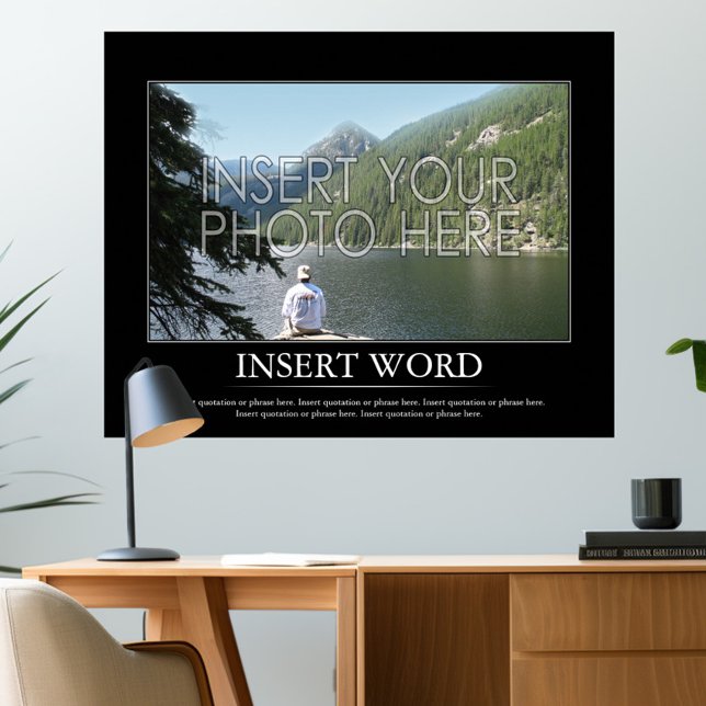 Make Your Own Motivational Poster (Create your own motivational poster - add a photo and word with a definition or other text)