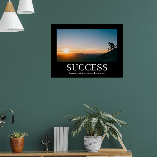 Make Your Own Motivational Poster success bike  (Living Room 1)