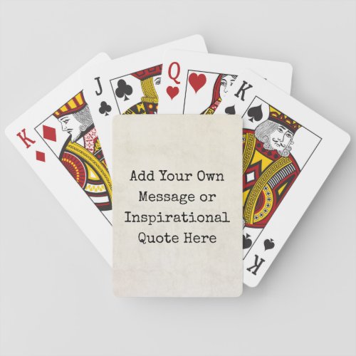 Make Your Own Motivational Quotes Names Lyrics Playing Cards