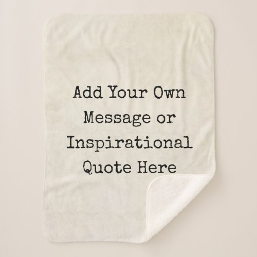 Make Your Own Motivational Quotes Names Lyrics Sherpa Blanket