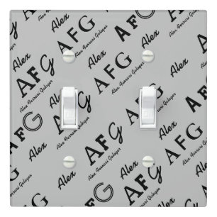 make your own name personalization light switch cover