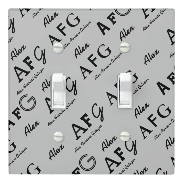 make your own name personalization light switch cover (In Situ)