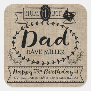 number 1 dad stickers zazzle