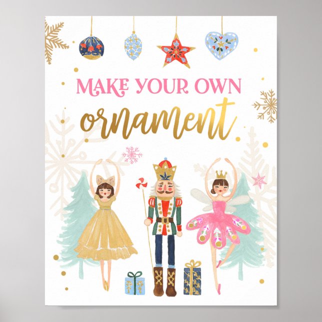 Make Your Own Ornament Nutcracker Ballerina Girl Poster (Front)