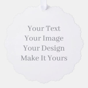 Make Your Own Paper Scalloped Ornament Card