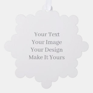 Make Your Own Paper Snowflake Eggshell Ornament Card