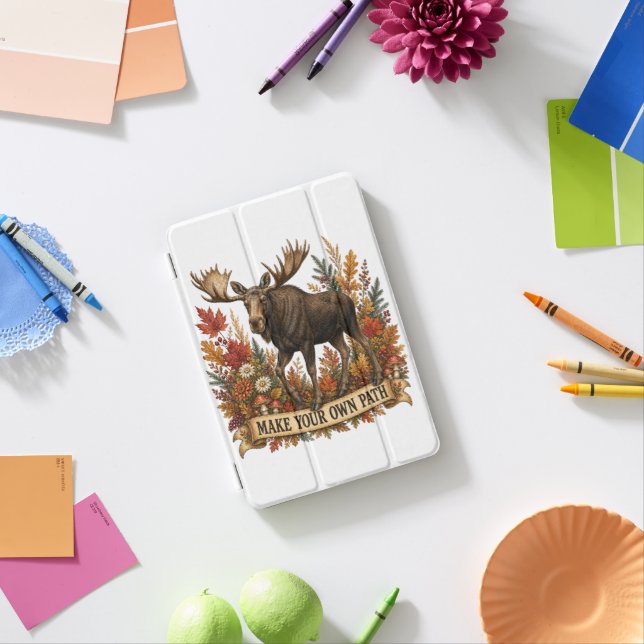 Make Your Own Path Moose iPad Mini Cover (In Situ)