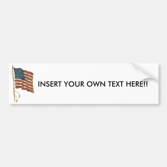 Make your own patriotic bumper sticker | Zazzle.com