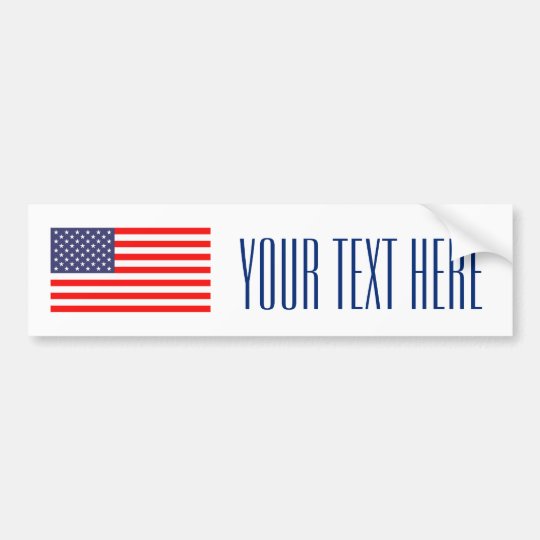 Make your own patriotic usa flag bumper sticker | Zazzle.com