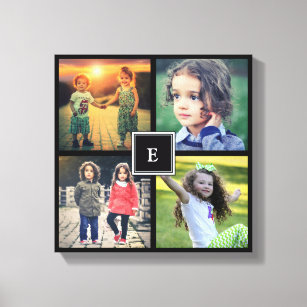 Make your own personal family photo collage canvas print