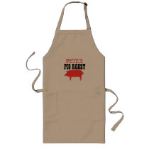 Make Your Own Personal Pig Roast Beige Apron