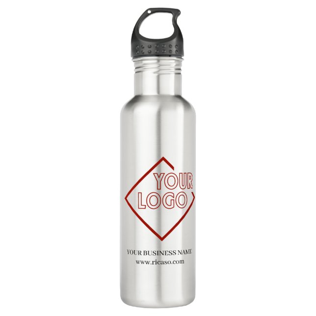 Make your own personalized business logo stainless steel water bottle (Front)