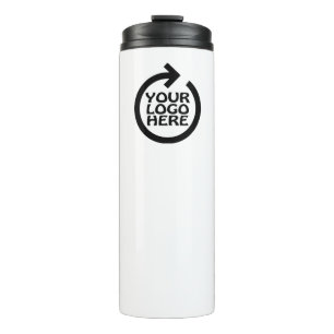 Make your own personalized business logo thermal tumbler