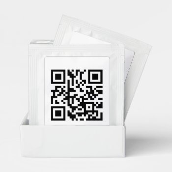 Make Your Own Personalized Business Qr Code Tea Bag Drink Mix by Ricaso_Intros at Zazzle