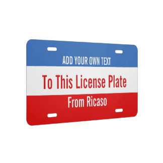 Create Your Own License Plates | Zazzle