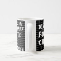 Make Your Own Personalized Funky Quote, Black Coffee Mug